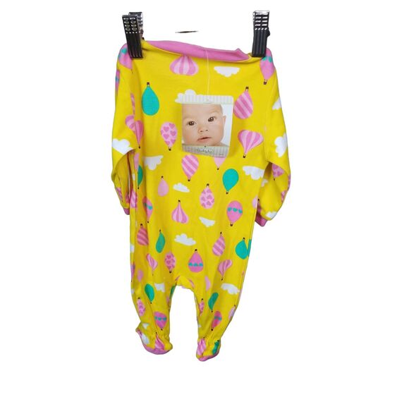 Pekkle Infant On Piece Yellow with Colorful Print NWT Size 3 months - Picture 2 of 3